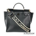 ドルチェアンドガッバーナ DOLCE&GABBANA シシリー BM6959-AW756 レザー ハンドバッグ fto【中古】