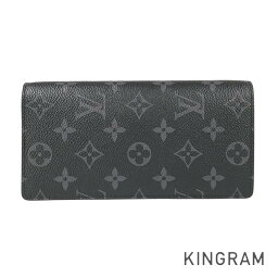 ルイ・ヴィトン LOUIS VUITTON モノグラム エクリプス ポルトフォイユ ブラザ M61697 PVC 長財布 二つ折り ko【中古】