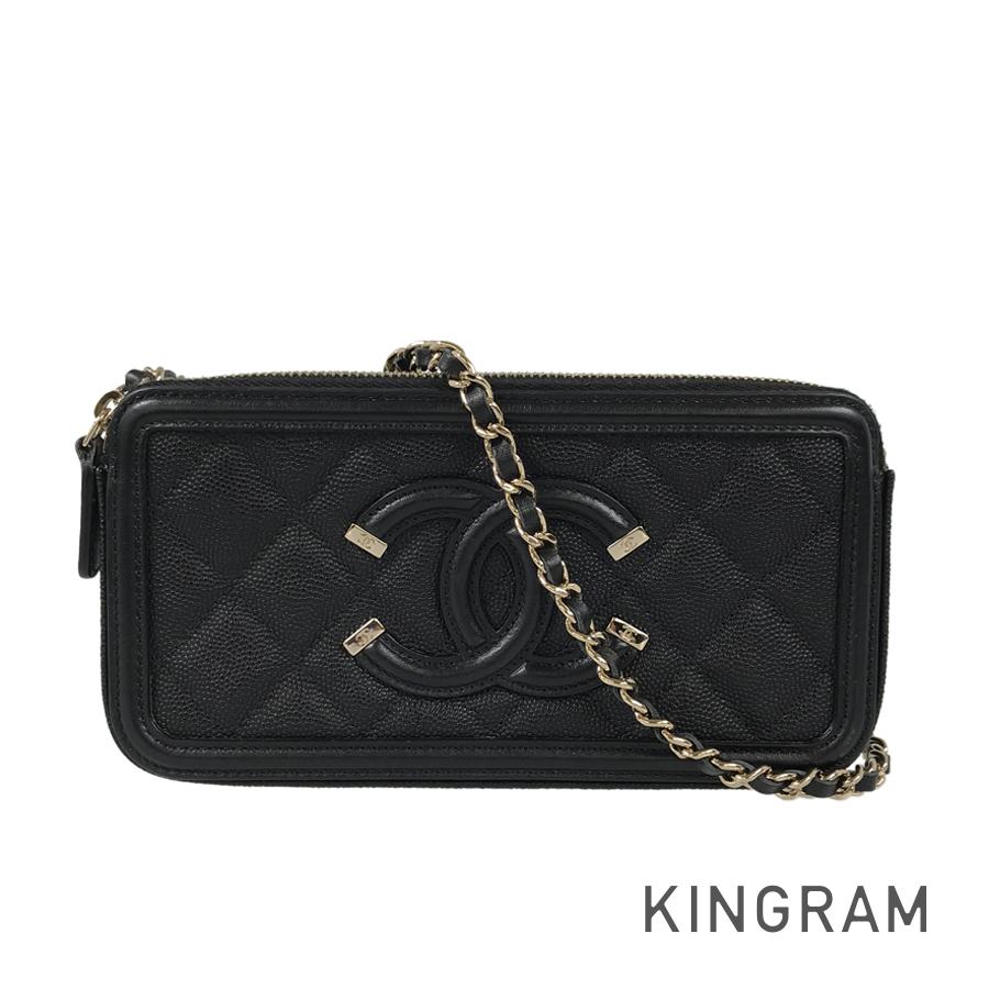 楽天市場】chanel/ccフィリグリー /ラウンドファスナー 長財布 楽天市場】chanel/ccフィリグリー /ラウンドファスナー 長財布