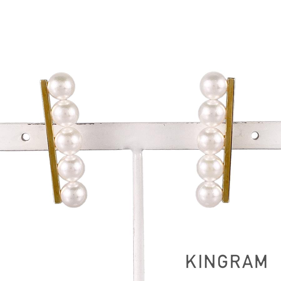 タサキ TASAKI バランス プラス E-3842 K18YG パール ピアス ss【中古】のサムネイル