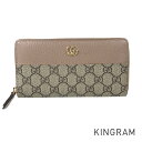 グッチ GUCCI GGマーモント 456117 PVC 長財布 ラウンドファスナー fom【中古】