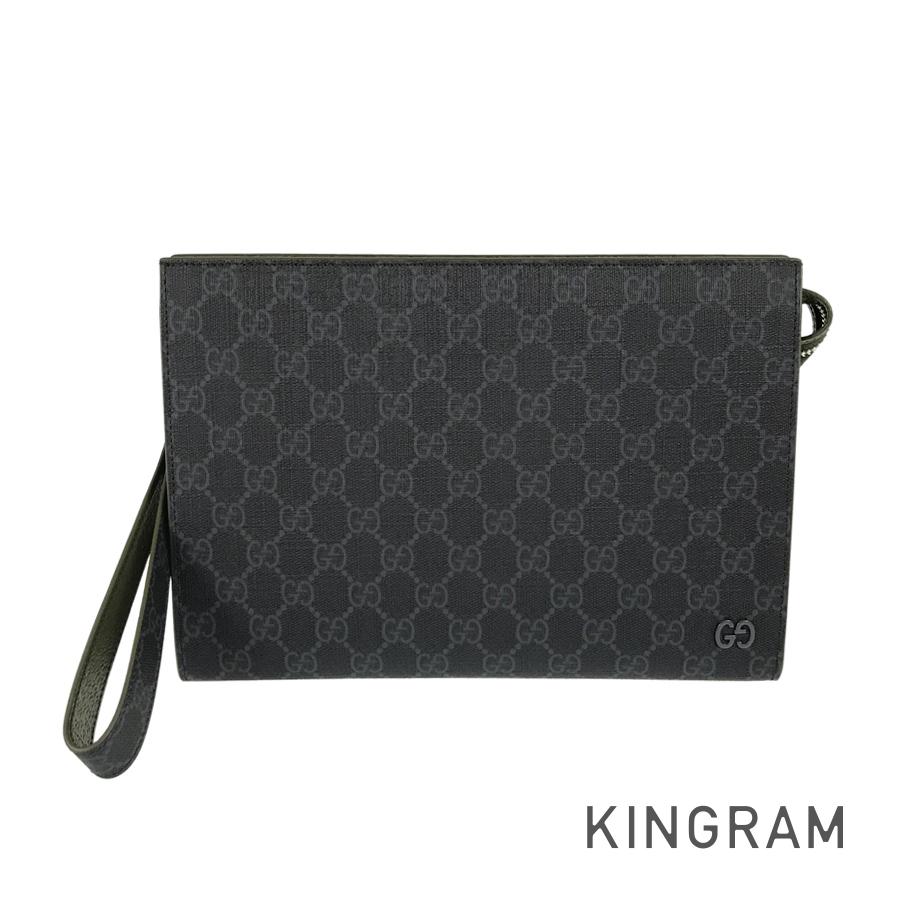 グッチ GUCCI GGスプリーム 768255 PVC セカンドバッグ fto【中古】