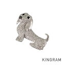 ノーブランド Unsigned Jewelry ブローチ K18WG ブラックダイヤモンド ダイヤモンド ブラックカルセドニー sss【中古】