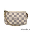 ルイ・ヴィトン LOUIS VUITTON ダミエ アズール ミニ ポシェット アクセソワール N58010 PVC ポーチ mi【中古】