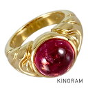 ブルガリ BVLGARI トゥボガス K18YG ピンクトルマリン 11号(51) リング sss【中古】