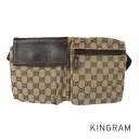 グッチ GUCCI GGキャンバス 28566 キャンバス ウエストポーチ kkd【中古】(4)