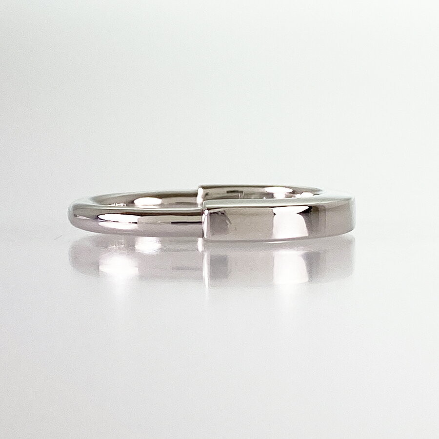 ティファニー TIFFANY&Co. ロック K18WG 5号(45) リング sst【中古】