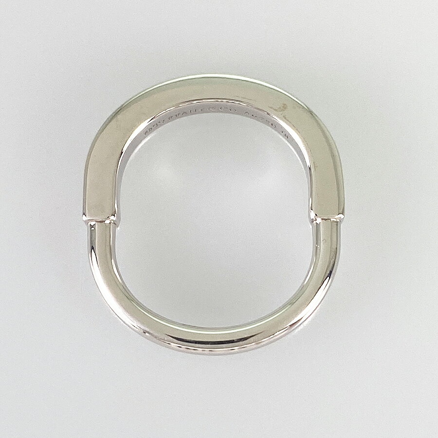 ティファニー TIFFANY&Co. ロック K18WG 5号(45) リング sst【中古】