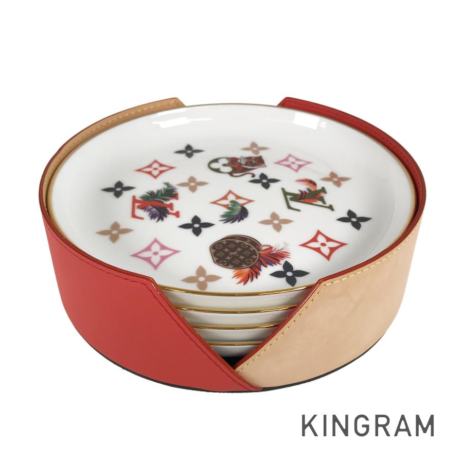 ルイ・ヴィトン LOUIS VUITTON モノグラム セット4 アシェット タイガー GI0722 磁器 食器 as【中古】