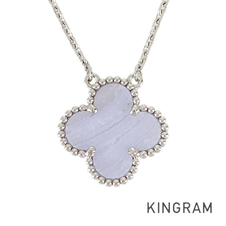 ヴァンクリーフ＆アーペル Van Cleef & Arpels ヴィンテージ アルハンブラ K18WG カルセドニー ネックレス sss【中古】のサムネイル