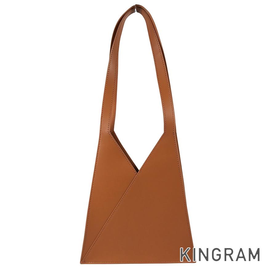 メゾンマルジェラ MAISON MARGIELA MM6 アコーディオン ジャパニーズ レザー ショルダーバッグ fhb【中古】