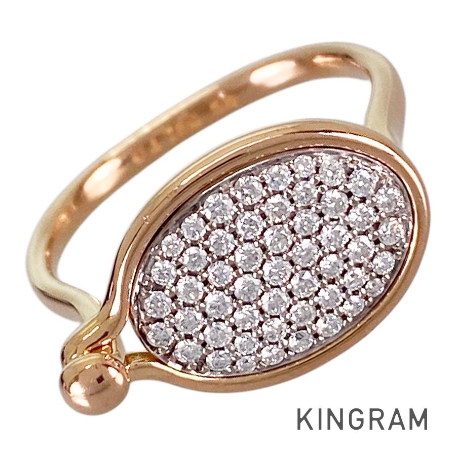 乐天商城 - ジョージジェンセン Georg Jensen サヴァンナ K18PG ダイヤモンド 18号(58) リング sss【中古】