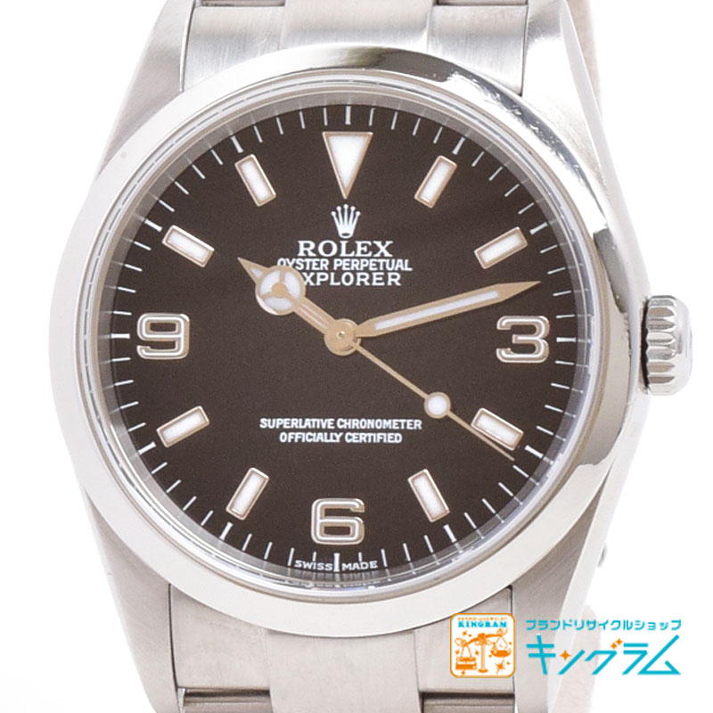 ロレックス ROLEX エクスプローラー 1 114270 K番 黒文字盤 自動巻き メンズ 腕時計 tu [中古]