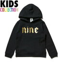 ナインルーラーズ キッズ NINE RULAZ LINE 子供服 Logo Kids Hoodie パーカー スウェット プルオーバー NRKAW16-007 ブラック
