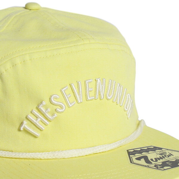 7UNION 7ユニオン Smith Snapback Cap スナップバックキャップ 7パネルキャップ 帽子 ユニセックス IAVW-108 イエロー