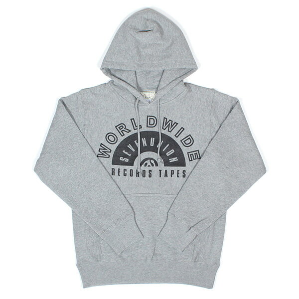 7UNION 7ユニオン Compton Records Hoodie プルオーバー パーカー メンズ フーディ スウェット IAXY-010C ヘザーグレー