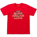 NINE RULAZ LINE ナインルーラーズ Graffiti Logo Tee 半袖 Tシャツ NRSS17-041 レッド