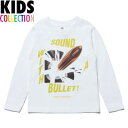 ナインルーラーズ キッズ NINE RULAZ LINE Kid's Sound Bullet L/S Tee 長袖 Tシャツ ロンT 子供服 NRKAW17-007 ホワイト