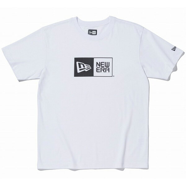 ニューエラ Tシャツ メンズ レディース 送料無料 NEW ERA Cotton Tee Box Logo ボックス コットン newera cap おしゃれ プレゼント ホワイト/ブラック S-XXL 11783006