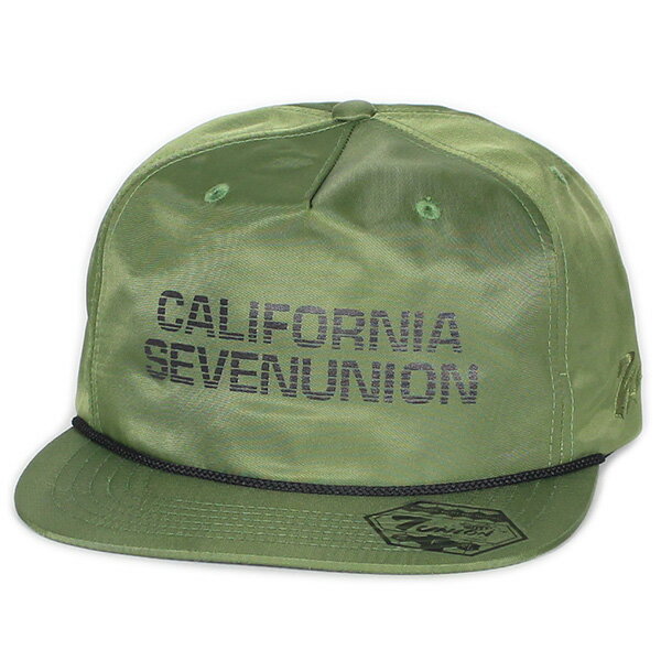 7UNION 7ユニオン California Snapback Cap スナップバック キャップ ユニセックス 帽子 IPVW-103 オリーブ