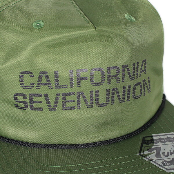 7UNION 7ユニオン California Snapback Cap スナップバック キャップ ユニセックス 帽子 IPVW-103 オリーブ