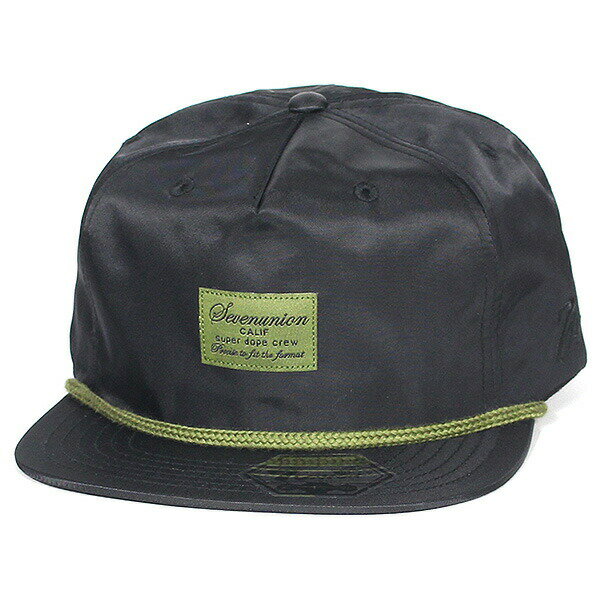 楽天KINGS7UNION 7ユニオン MA-7 Snapback Cap スナップバックキャップ ユニセックス 帽子 IAXY-104 ブラック