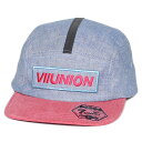7ユニオン ジェットキャップ 帽子 7UNION 7U Camp Cap IPVW-142 CHAMBRAY RED シャンブレー レッド