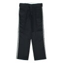7ユニオン ラインパンツ 7UNION Remake Side Line Tape Pants IPVW-021C BLACK ブラック CHECKER LINE チェッカー ライン