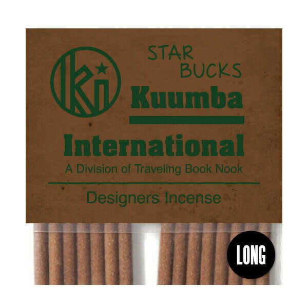 クンバ お香 挽きたてのキャラメルマキアートの香り 15本入り レギュラーサイズ Star Bucks インセンス KUUMBA