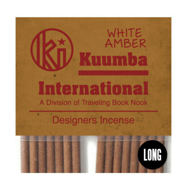 クンバ お香 上品で爽やかな凛とした香り 15本入り レギュラーサイズ White Amber インセンス KUUMBA