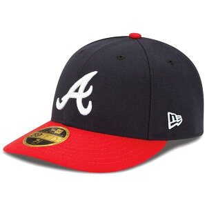 全品ポイント2倍 正規取扱店 ニューエラ キャップ 送料無料 NEW ERA LP 59FIFTY MLBオンフィールド アトランタ・ブレーブス ホーム ニューエラキャップ 帽子 紫外線防御 通気性 吸汗速乾性 ネイビー レッドバイザー チームカラー 55.8cm～63.5cm 13554952