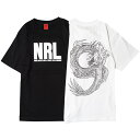 ナインルーラーズ Tシャツ 送料無料 NINE RULAZ LINE DRAGON TEE ユニセックス tシャツ ninerulaz ストリート レゲエ ドラゴン NRL M-XXL 全2色 NRSS20-010