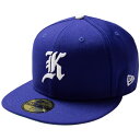 ニューエラ キャップ NEW ERA KINGS 別注 59FIFTY ANTIQUE K CAP アンティーク K オリジナル カスタム ニューエラキャップ ベースボールキャップ 帽子 ロゴ 刺繍 プレゼント 正規品 ユニセックス ディープロイヤル ケリーアンダーバイザー 55.8cm～63.5cm 70611738