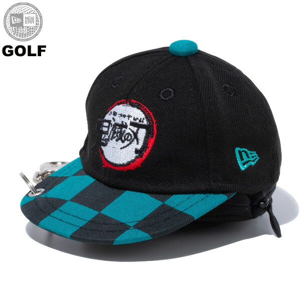 正規取扱店 ニューエラ ゴルフ キャップ 鬼滅の刃 コラボレーション NEW ERA GOLF キャップポーチ S 鬼滅の刃 タイトルロゴ ゴルフボール3個収納可能 ニューエラキャップ スポーツ プレゼント ブラック ワンサイズ 13061669