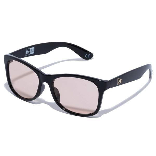 正規取扱店 ニューエラ サングラス 送料無料 NEW ERA サングラス スクエアレンズ ブルーライトカット シャイニーブラックフレーム UVカットレンズ ニューエラキャップ メンズ レディース プレゼント PCブラウンレンズ ワンサイズ 13061313