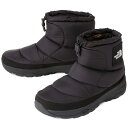 楽天KINGSノースフェイス ヌプシ ブーティ ウォータープルーフ ロゴ ショート 送料無料 THE NORTH FACE Nuptse Bootie WP Logo Short ブーツ ビブラムアイストレックラバーソール 防水透湿素材 撥水加工 保温性 ブラック K 25.0cm-29.0cm NF52280