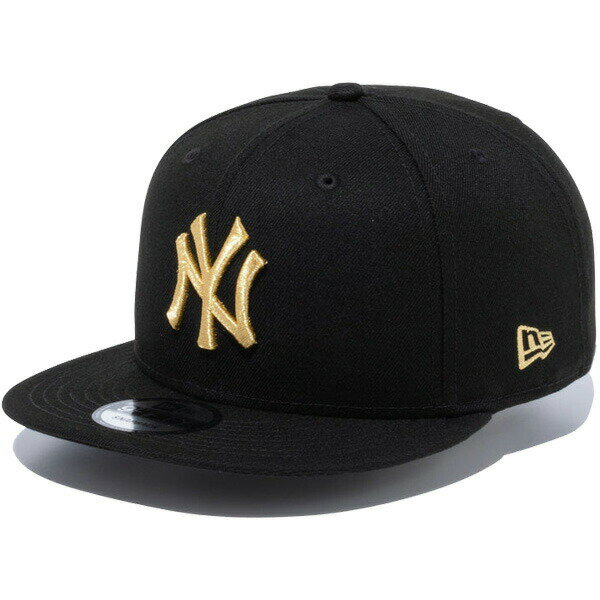 楽天KINGSポイント最大8倍 正規取扱店 ニューエラ NEW ERA 9FIFTY ニューヨーク・ヤンキース スナップバックキャップ ニューエラキャップ 帽子 MLB CAP メジャーリーグ ブラック ゴールド 57.7cm-61.5cm 13562093