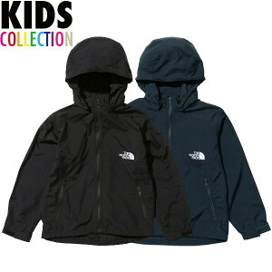 正規取扱店 ノースフェイス キッズ コンパクトジャケット 送料無料 THE NORTH FACE Kids Compact Jacket ウインドブレーカー キッズサイズ 撥水加工 ユニセックス 男の子 女の子 誕生日 おしゃれ プレゼント ギフト 全2色 100-150サイズ NPJ22210