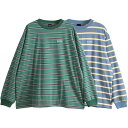 アップルバム Tシャツ 送料無料 APPLEBUM Bonita Border L/S T-shirt メンズ 長袖Tシャツ ボーダー ルーズシルエット 正規取扱店 全2色 M-XL 2321102