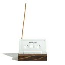 アップルバム APPLEBUM 有田焼 Cassette Tape 一輪挿し お香立て ホワイト 高さ7.5cm 幅10.5cm 2311015