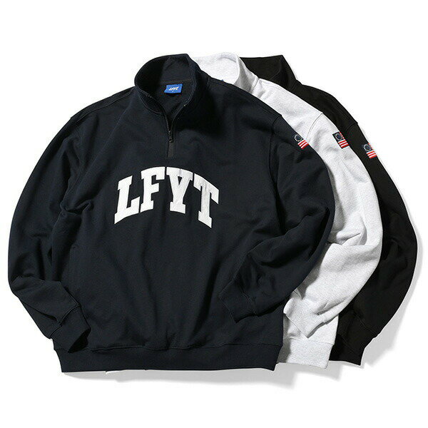 |Cg10{ LFYT GGtCeB[ LFYT Arch Logo Half Zip Sweat n[tWbv XEFbg  lafayette t@CGbg K戵X S3F S-XXL LA230701