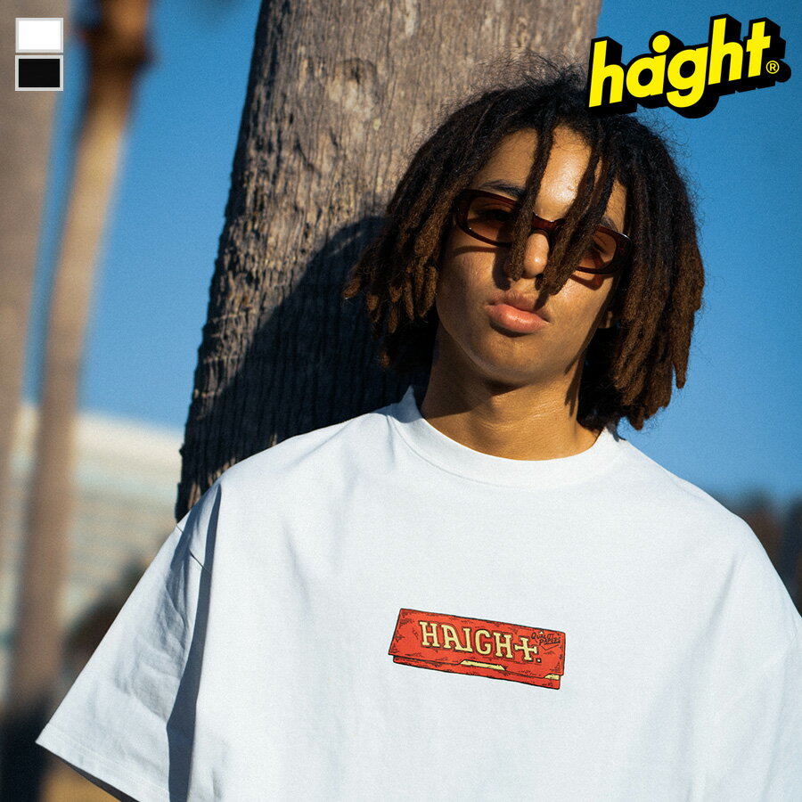 ヘイト Tシャツ HAIGHT HIROTTON ヒロットン ROLLING PAPER TEE メンズ tシャツ 半袖 ティーシャツ 半袖tシャツ おしゃれ かっこいい ブランド 正規品 オーバーサイズ 大きい サイズ ビッグtシャツ 厚手 ユニセックス オールシーズン 夏 HTHR-241012