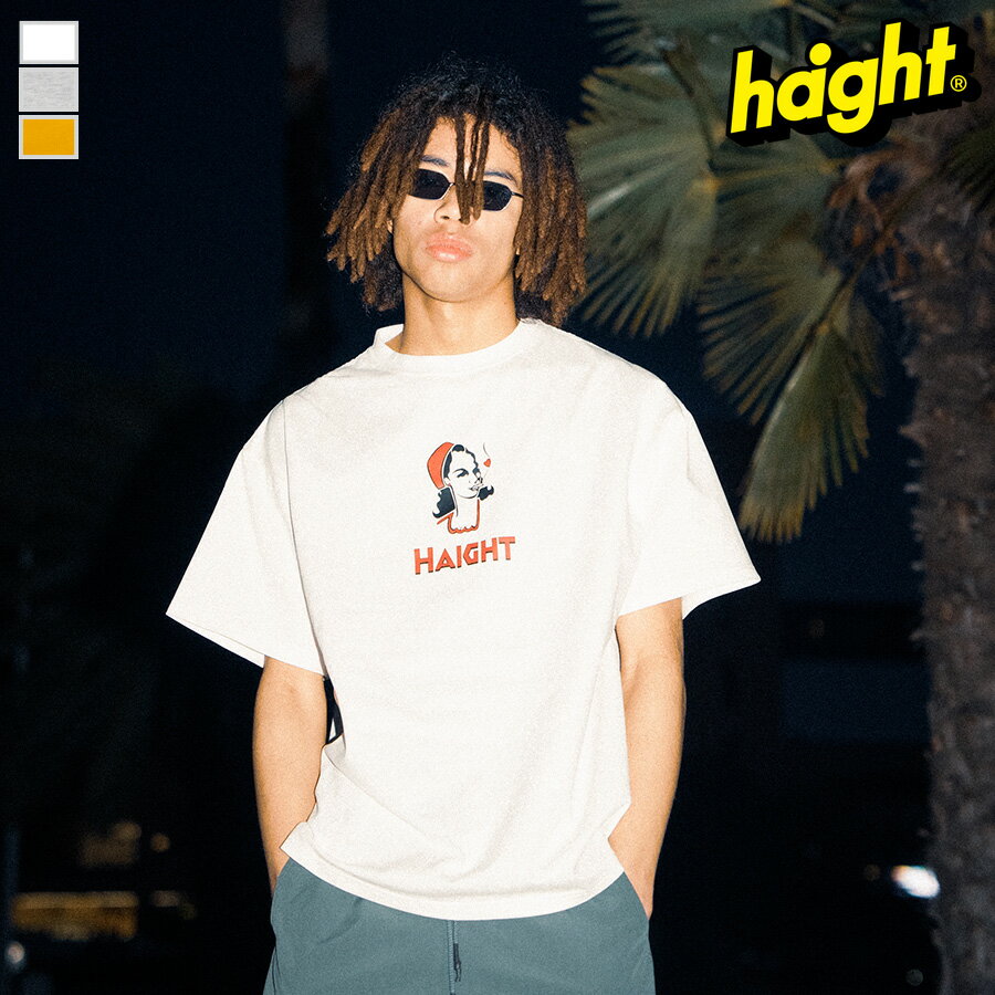 ヘイト Tシャツ HAIGHT ZZ GIRL Tee メンズ tシャツ 半袖 ブランド 綿 コットン 厚手 ヘビーウェイト ティーシャツ おしゃれ かっこいい 人気 正規品 大きい サイズ オーバーサイズ ビッグtシャツ ユニセックス オールシーズン 夏 HTSS-241004