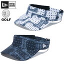 ニューエラ ゴルフ サンバイザー NEW ERA GOLF Bandana ゴルフキャップ ニューエラゴルフ 帽子 メンズ レディース おしゃれ かっこいい ブランド 人気 正規品 ユニセックス 男女兼用 バンダナ柄 サイズ 調整 オールシーズン 14109156 14109157