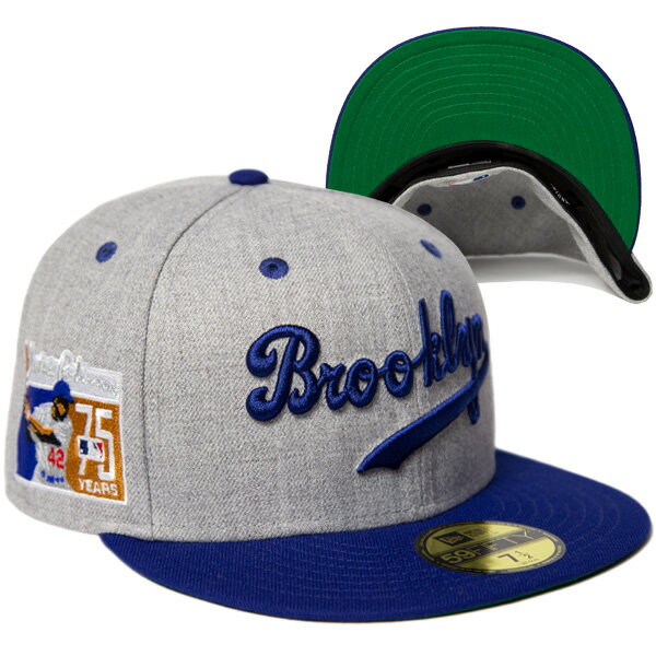 ニューエラ キャップ NEW ERA CAP 59FIFTY KINGS 別注 ブルックリン ドジャース ニューエラキャップ メンズ 帽子 MLB メジャーリーグ ベースボールキャップ カスタム 正規品 ブランド オールシーズン ヘザーグレー ダークロイヤルバイザー 70798787