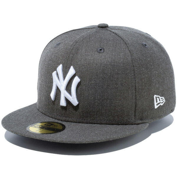 ニューエラ キャップ ヤンキース NEWERA 59FIFTY ニューヨーク・ヤンキース ニューエラキャップ MLB メジャーリーグ 帽子 NEWERA CAP メンズ レディース ユニセックス 大きい サイズ 深め オールシーズン ヘザーグレー ホワイト 55.8cm-63.5cm 14525205