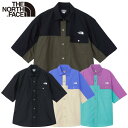 ノースフェイスシャツ THE NORTH FACE ノースフェイス シャツ メンズ 半袖 ザノースフェイスシャツ はっ水 デザイン トレンド 流行 かっこいい オールシーズン 男女兼用 ナイロン