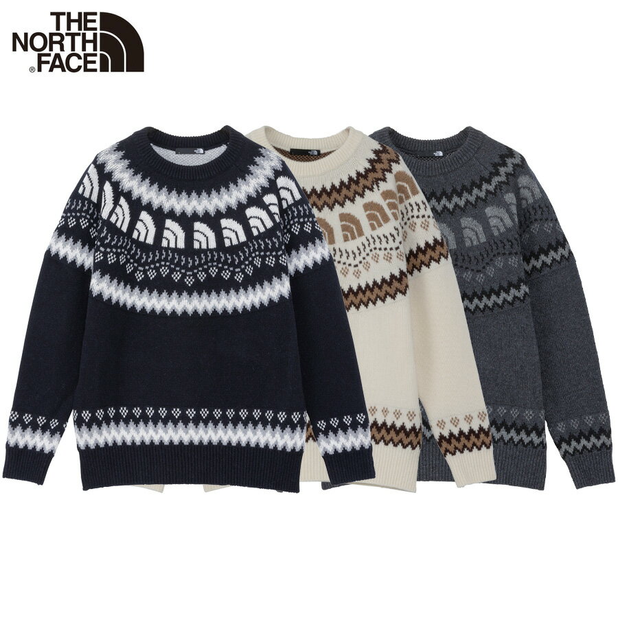 ノースフェイス セーター THE NORTH FACE ハーフドーム ノルディックセーター メンズ レディース ノルディック柄 ニット ウール おしゃれ かっこ...