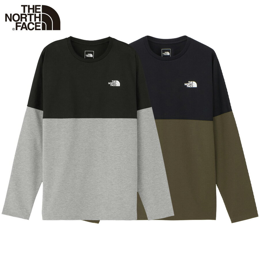 ノースフェイス ロンT THE NORTH FACE ロングスリーブ バイカラード ヌプシティー 長袖 Tシャツ メンズ レディース おしゃれ かっこいい 人気 ブランド ザ・ノース・フェイス 正規品 ノースフェイスtシャツ 大きい サイズ オールシーズン NT82384
