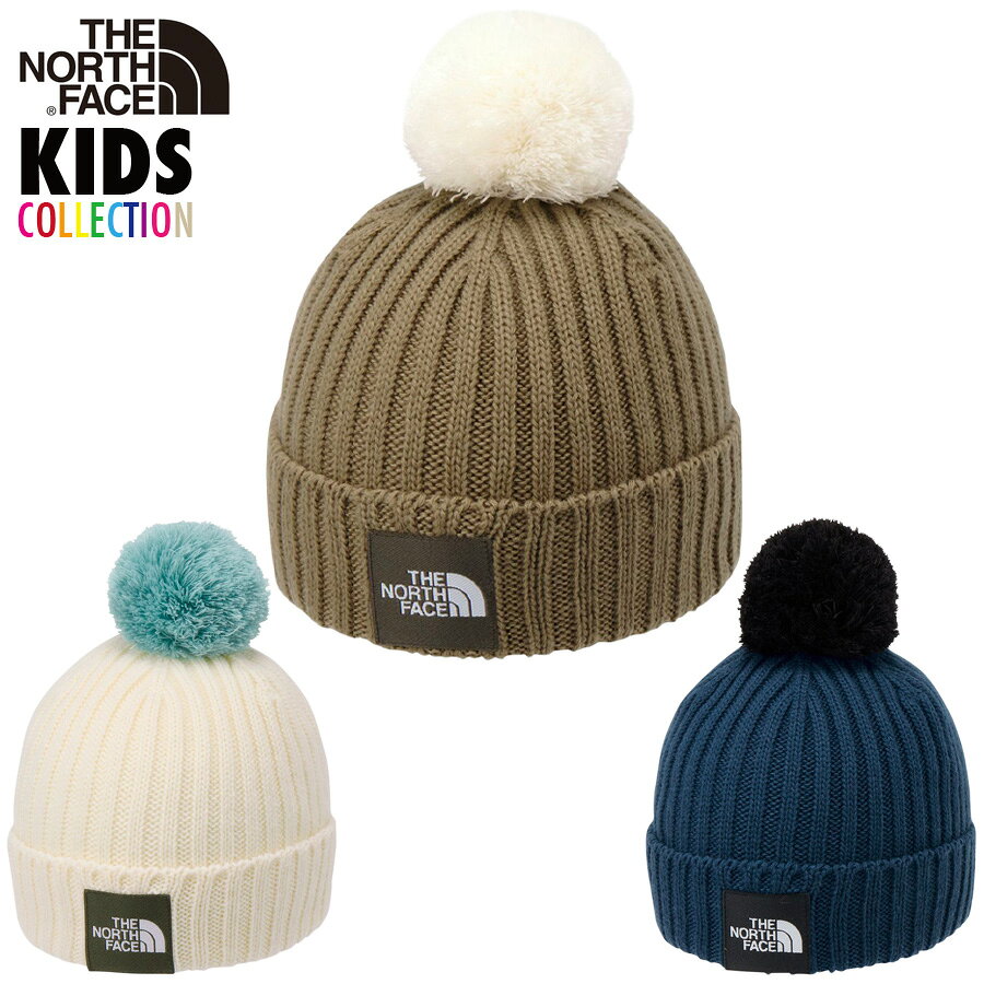 THE NORTH FACE ザ・ノース・フェイス キッズ ポンポンカプッチョ ニットキャップ ニット帽 子供用 帽..